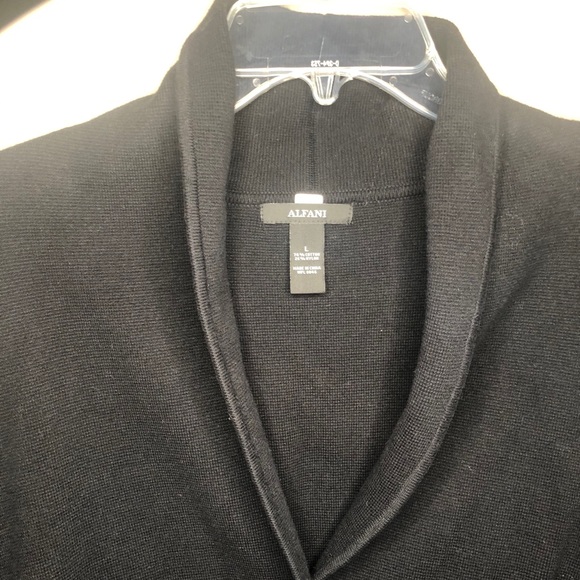 Alfani black button up cardigan - Picture 3 of 3